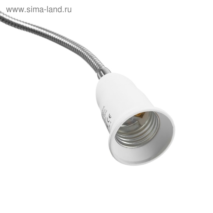 Светильник для растений 15 Вт, 12 мкмоль/с, гибкая ножка 30 см, выкл на корпусе