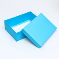 Коробка подарочная складная, упаковка, крышка-дно, бирюзовая , 24 х 17 х 8 см