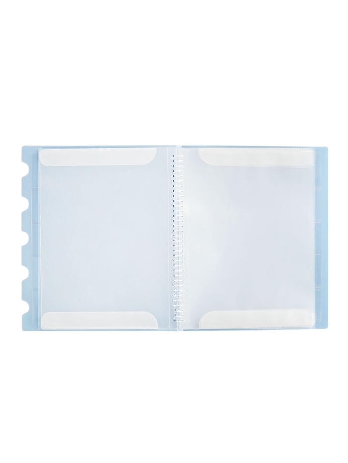 Нотная папка - 30 файлов 60 листов голубая