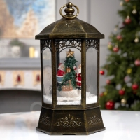 Светодиодная фигура «Фонарь с Дедом Морозом» 20 × 27 × 20 см, пластик, батарейки ААх3 (не в комплекте), USB, свечение белое Светодиодная фигура «Фонарь с Дедом Морозом» 20 × 27 × 20 см, пластик, батарейки ААх3 (не в комплекте), USB, свечение белое