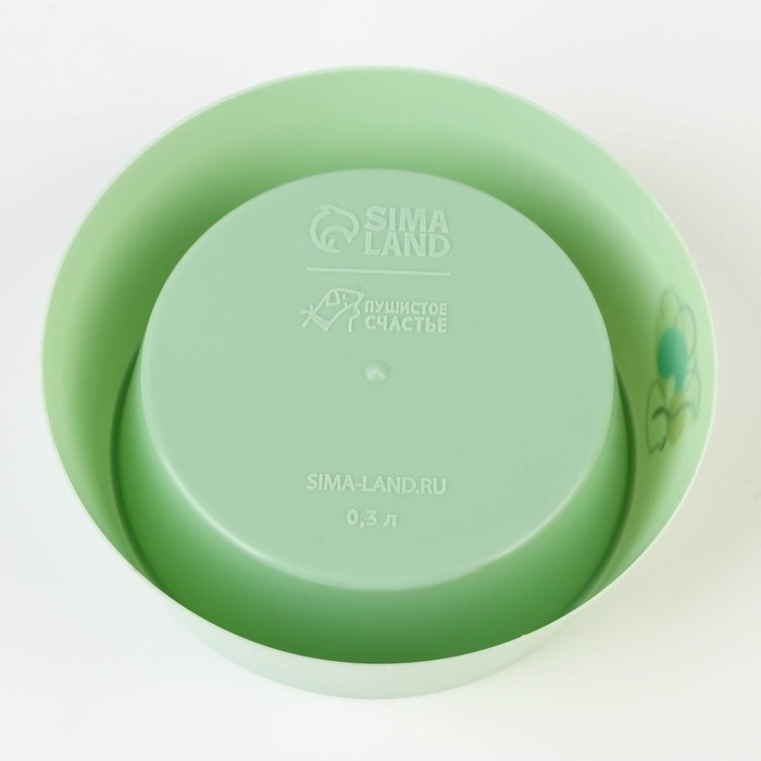 Миска пластиковая &laquo;Dog&raquo;, оливковая, 300 мл