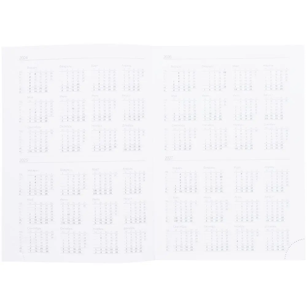 Ежедневник Favor, недатированный, голубой