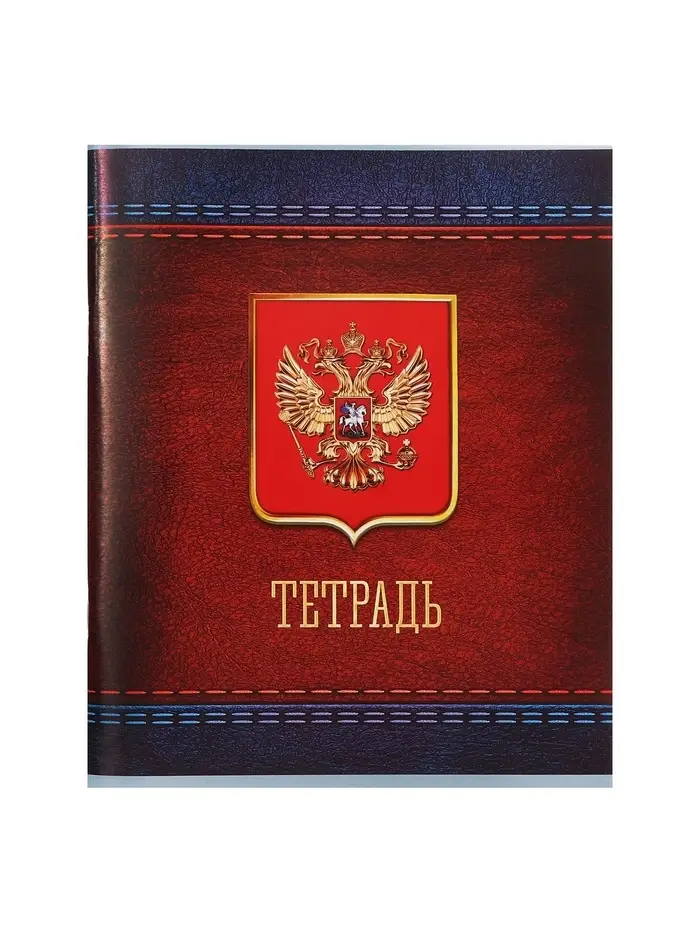 Тетрадь 48 листов в клетку Calligrata &laquo;Россия&raquo;, серые листы, МИКС