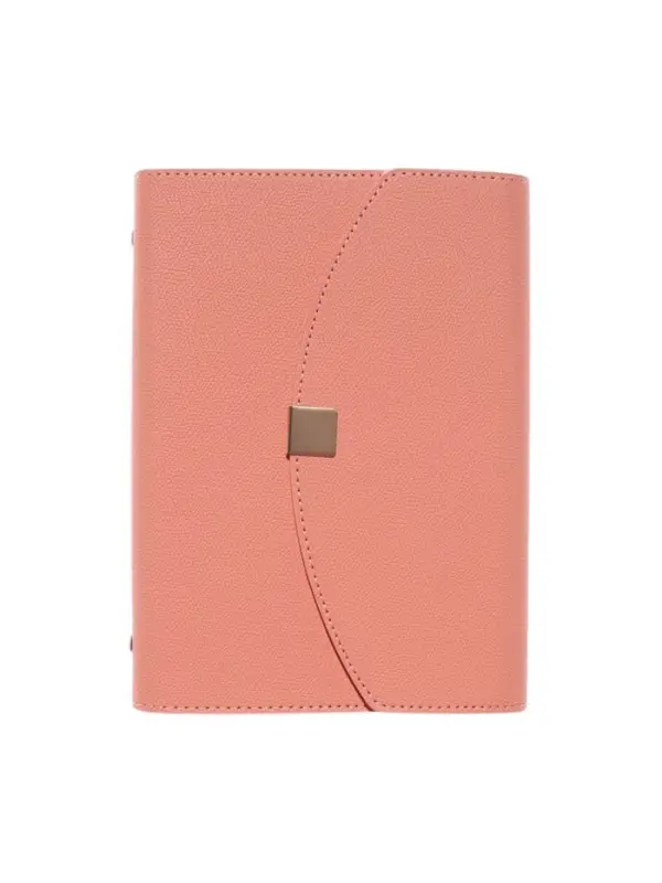 Органайзер на кольцах, A5, с клапаном, 80л, линия, к/зам, Розовый