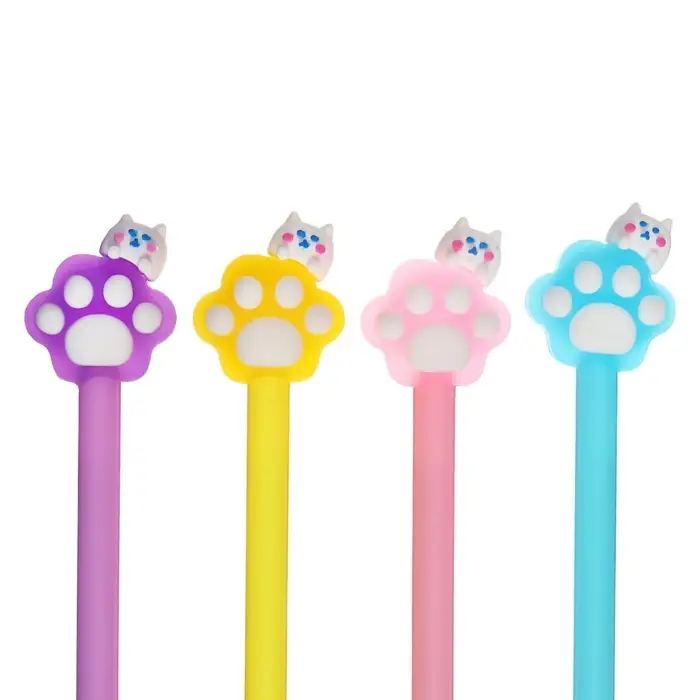 Ручка гелевая-прикол "Лапка" МИКС