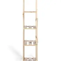 Стеллаж деревянный 5 полок 142 х 50 х 28 см, с регулируемыми полками