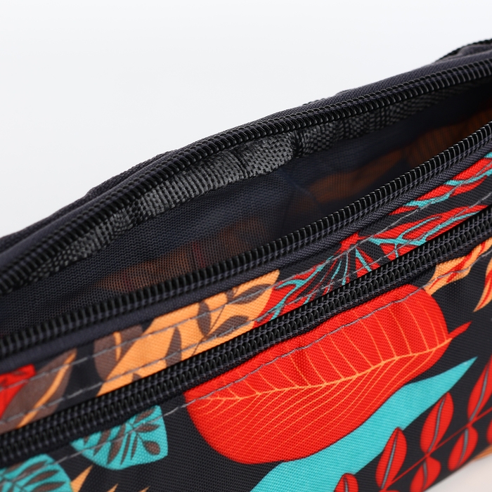 Поясная сумка на молнии, 2 наружных кармана, цвет разноцветный Поясная сумка на молнии, 2 наружных кармана, цвет разноцветный