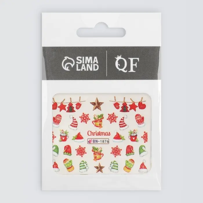 Слайдеры для ногтей &laquo;Christmas&raquo;, разноцветные