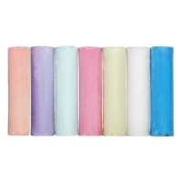 Мелки цветные для асфальта 21 штука, 7 цветов Calligrata TOP, цилиндр Мелки цветные для асфальта 21 штука, 7 цветов Calligrata TOP, цилиндр