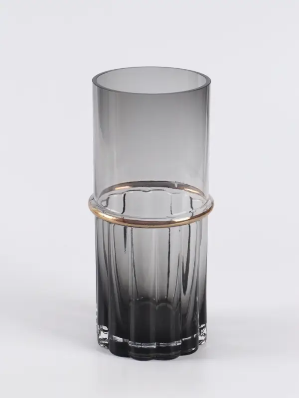 Ваза &laquo;Лоренцо&raquo;, 25&times;10 см, стекло, чёрная