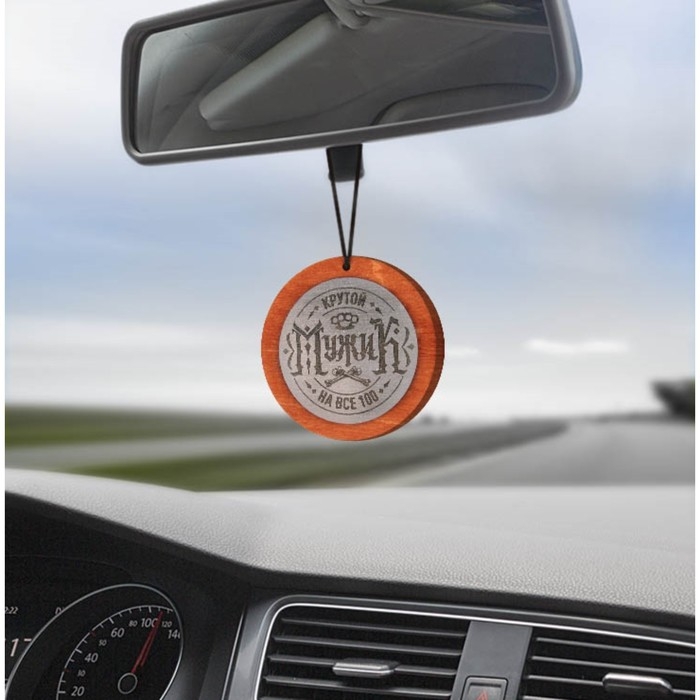 Подвеска в автомобиль &laquo;Крутой мужик&raquo;, дерево, 7 х 7 см