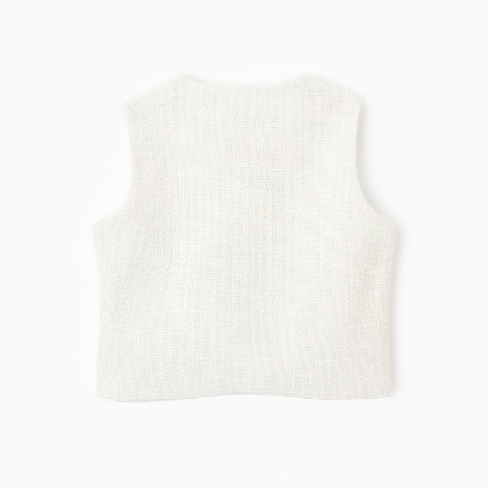 Жилетка для девочки, MINAKU :Party Dress, цвет белый, рост 122 см Жилетка для девочки, MINAKU :Party Dress, цвет белый, рост 122 см