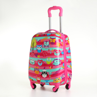 Чемодан детский 27 л (XS), HappyAnt, отдел на молнии, цвет розовый Чемодан детский 27 л (XS), HappyAnt, отдел на молнии, цвет розовый