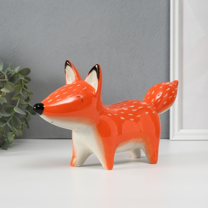 Копилка керамика "Рыжая лисичка" 26,5х7,7х14,9 см