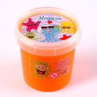 Слайм &laquo;Слизь. Плюх. Медуза&raquo; светящаяся, оранжевая, 120 г