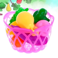 Набор продуктов &laquo;Фрукты и овощи в корзине&raquo;, 11 предметов, МИКС