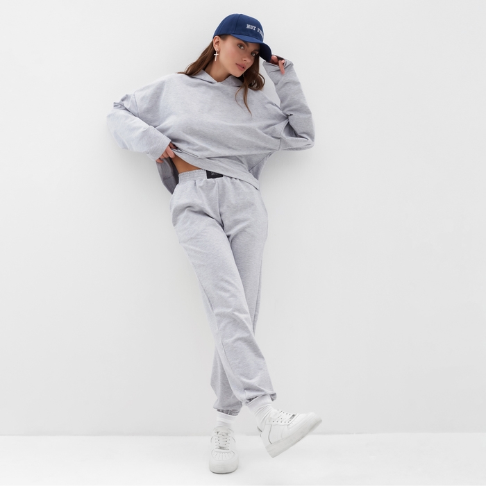 Спортивный костюм женский (толстовка и брюки) MIST, размер 48-50, цвет серый Спортивный костюм женский (толстовка и брюки) MIST, размер 48-50, цвет серый