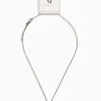 Кулон на цепочке "Черешня", цвет бордово-зелёный в серебре 40+удл