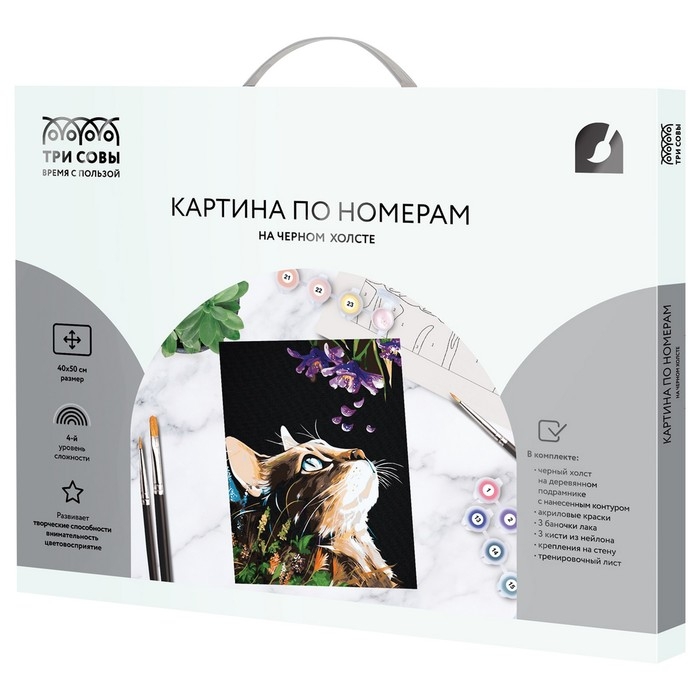 Картина по номерам &laquo;Сладкий запах&raquo;, 40 &times; 50 см, на черном холсте