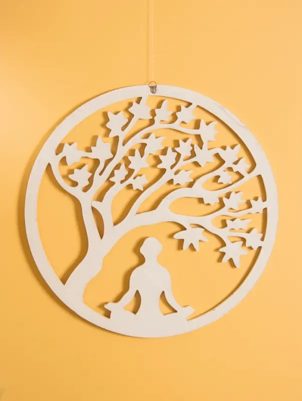 Панно "Умиротворение 2" МДФ, 40х40х1 см, цв. белый