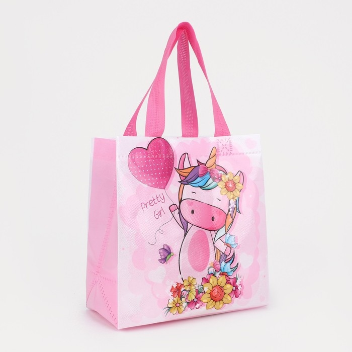 Сумка детская без застежки, цвет розовый