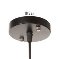 Светильник "Манчестер" (Вышивка) 1х40Вт Е27 черный 12,5х12,5х24+100см