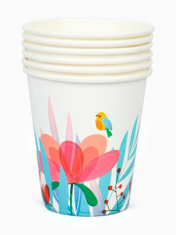Стакан одноразовый бумажный &laquo;Лето&raquo;, 250 мл