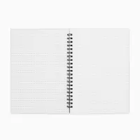 Ежедневник в мягкой обложке А5, 60 листов в точку "Черный"