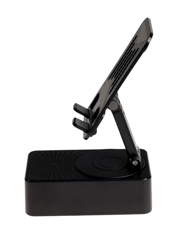 Портативная колонка 3 в 1 PS-50, держатель для телефона, power bank, 5 Вт, 1500 мАч, чёрная