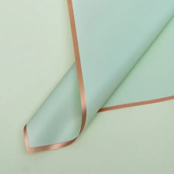 Пленка для цветов и букетов &laquo;Бронзовая полоса&raquo;, тиффани, 57&times;57&plusmn;1 см