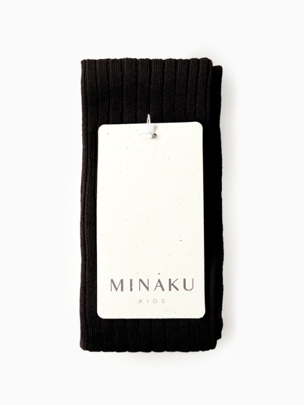 Лосины детские с лямками MINAKU, цв.черный, рост 74-80