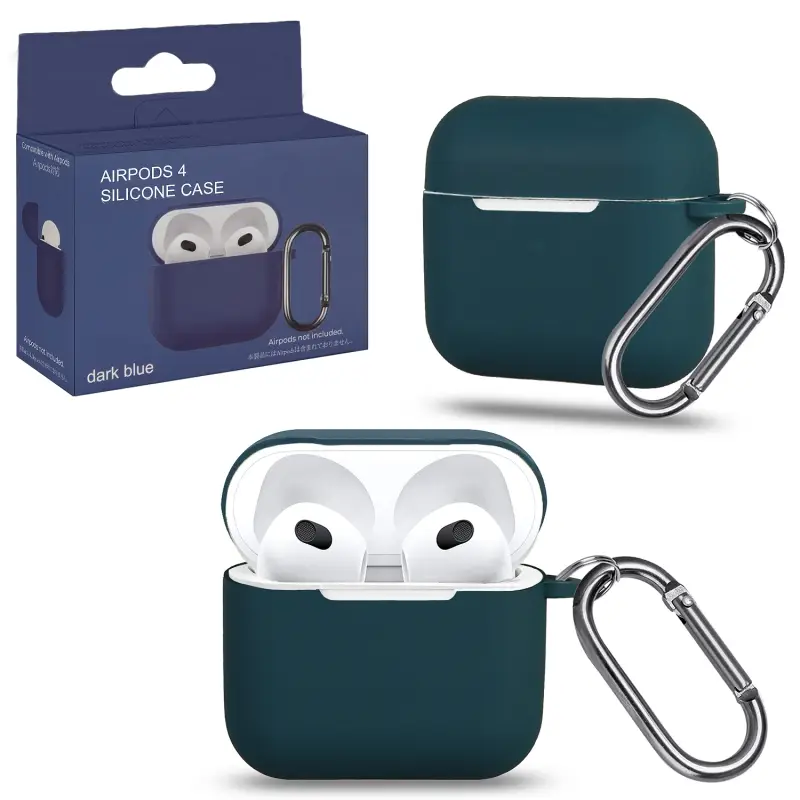 Чехол APods 4 с карабином №19 blue
