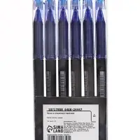 Ручка гелевая автомат СТИРАЕМЫЕ ЧЕРНИЛА, 0,5 мм, стержень синий, резин. держ., корпус Черный   10717