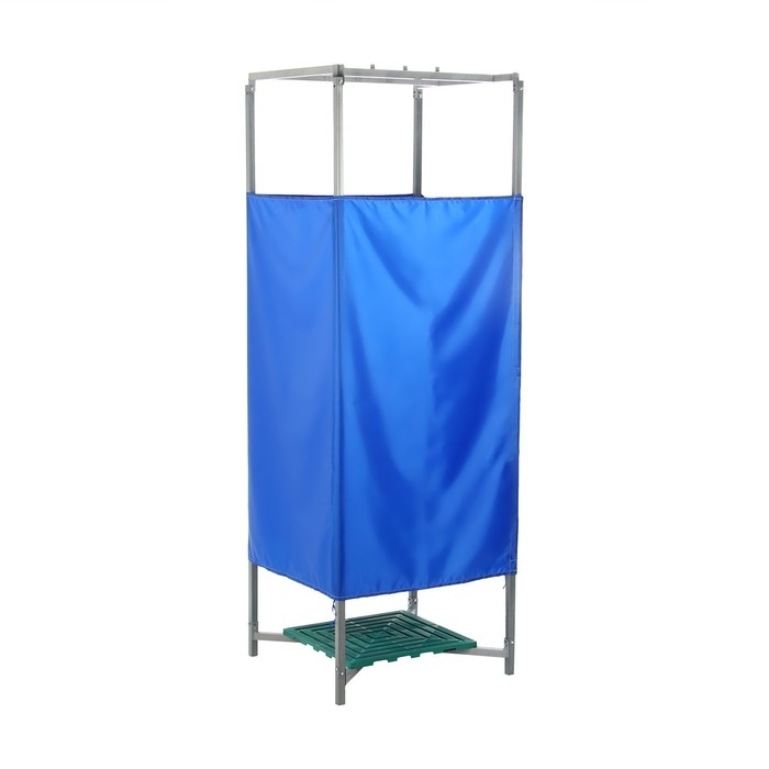 Каркас для летнего душа, 80 × 80 × 230 см, штора МИКС Каркас для летнего душа, 80 × 80 × 230 см, штора МИКС