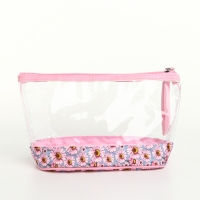 Набор косметичек 2 в 1 на молнии, цвет розовый Набор косметичек 2 в 1 на молнии, цвет розовый