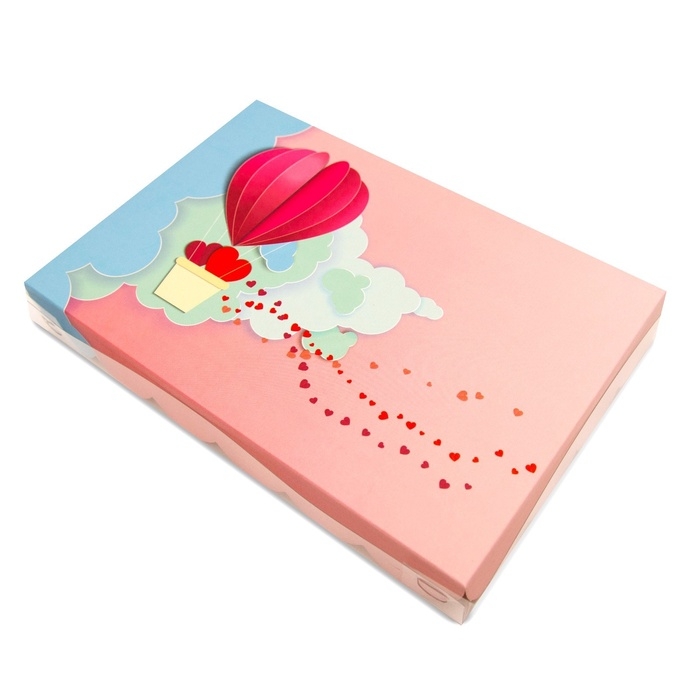 Коробочка для печенья, Коробочка для печенья, "Романтическое путешествие", 22 х 15 х 3 см 5шт