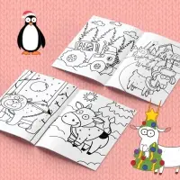 Раскраска &laquo;Новогодний Синий трактор&raquo;, А5, 16 стр., Синий трактор