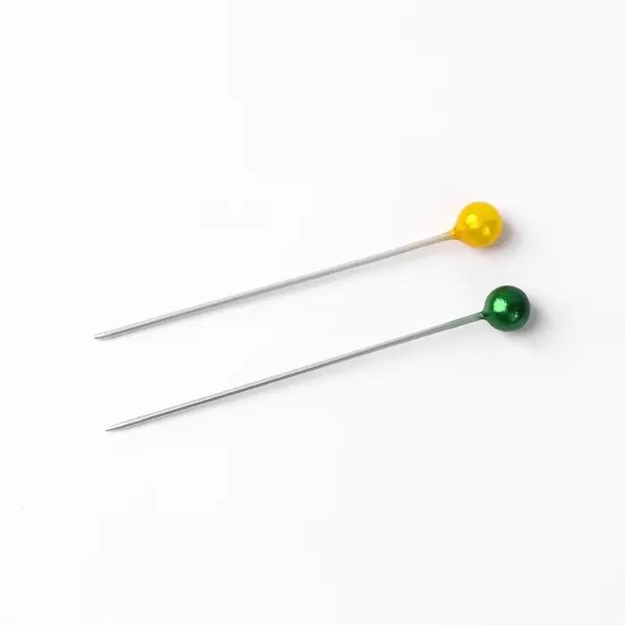 Булавки портновские, 35 мм, 80 шт., разноцветные