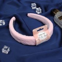 Ободок для волос "Жаннет" нежность стиль, 3 см, розовый Ободок для волос "Жаннет" нежность стиль, 3 см, розовый