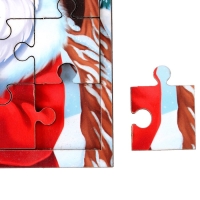 Пазл для детей деревянный на новый год &laquo;Дед Мороз и дракоша&raquo;