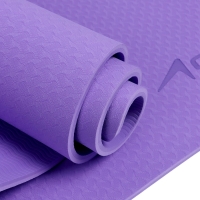 Коврик для фитнеса и йоги ONLYTOP, 183x61x 0,8 см, цвет фиолетовый/темно-фиолетовый