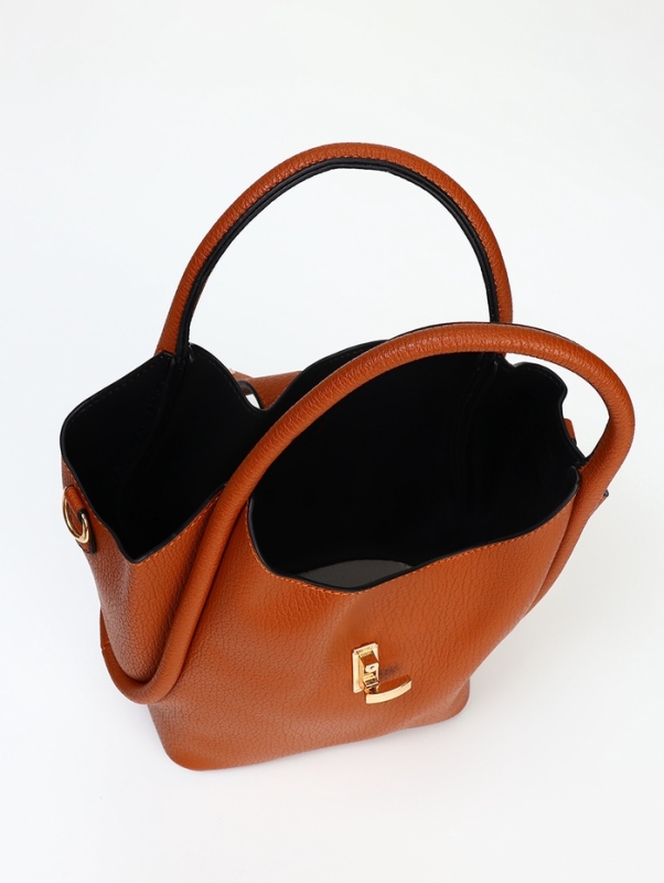 Сумка женская тоут на молнии, цвет рыжий