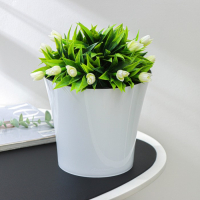 Кашпо для цветов со вставкой &laquo;Арте&raquo;, 3,5 л, цвет бело-чёрный