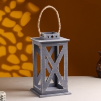 Кашпо деревянное "Фонарь. Прованс" 17х17х31 см Графит Кашпо деревянное "Фонарь. Прованс" 17х17х31 см Графит