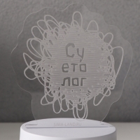 Светильник "Суетолог" LED RGB от сети RISALUX 9,5х13,2х14,6 см