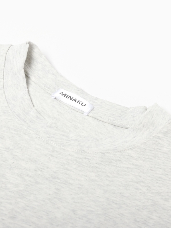 Футболка с длин. рукавом женский MINAKU: One Most Brand, цвет серый-меланж, ONESIZE