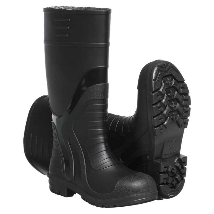 Сапоги резиновые С-27У, ПВХ, утепленные, черные, размер 42 до -5&deg;C