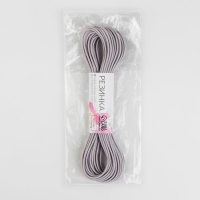 Резинка шляпная, 2 мм, 9 ± 0,5 м, 2 отрезка, цвет серый Резинка шляпная, 2 мм, 9 ± 0,5 м, 2 отрезка, цвет серый