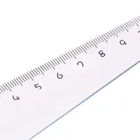 Линейка пластиковая 12 см "Динозаврик", синяя