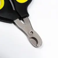 Ножницы-когтерезы "Пижон" Premium с эргономичной ручкой, чёрно-жёлтые